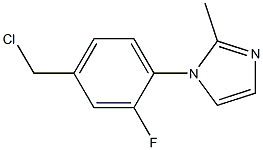  1-[4-(chloromethyl)-2-fluorophenyl]-2-methyl-1H-imidazole