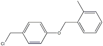 1-[4-(chloromethyl)phenoxymethyl]-2-methylbenzene 结构式