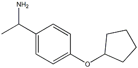 1-[4-(cyclopentyloxy)phenyl]ethanamine 结构式