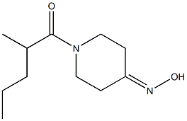 1-[4-(hydroxyimino)piperidin-1-yl]-2-methylpentan-1-one Struktur