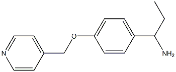 1-[4-(pyridin-4-ylmethoxy)phenyl]propan-1-amine