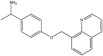 1-[4-(quinolin-8-ylmethoxy)phenyl]ethan-1-amine|