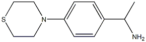 1-[4-(thiomorpholin-4-yl)phenyl]ethan-1-amine Structure