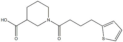  1-[4-(thiophen-2-yl)butanoyl]piperidine-3-carboxylic acid