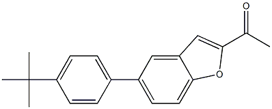 1-[5-(4-tert-butylphenyl)-1-benzofuran-2-yl]ethanone Structure