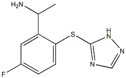 1-[5-fluoro-2-(1H-1,2,4-triazol-5-ylsulfanyl)phenyl]ethan-1-amine Structure