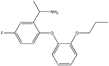 1-[5-fluoro-2-(2-propoxyphenoxy)phenyl]ethan-1-amine Struktur