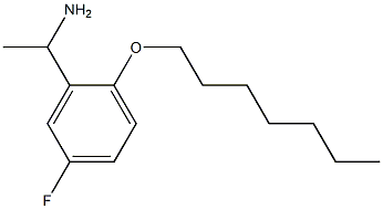 1-[5-fluoro-2-(heptyloxy)phenyl]ethan-1-amine Struktur