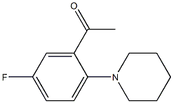 1-[5-fluoro-2-(piperidin-1-yl)phenyl]ethan-1-one Structure