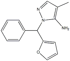 1-[furan-2-yl(phenyl)methyl]-4-methyl-1H-pyrazol-5-amine Structure