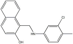 1-{[(3-chloro-4-methylphenyl)amino]methyl}naphthalen-2-ol|