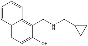 1-{[(cyclopropylmethyl)amino]methyl}naphthalen-2-ol Struktur