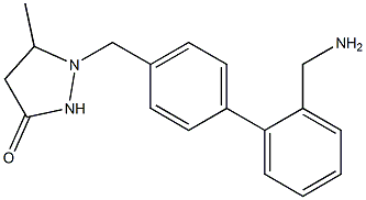 1-{[2'-(aminomethyl)-1,1'-biphenyl-4-yl]methyl}-5-methylpyrazolidin-3-one|