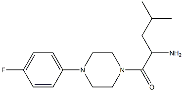 1-{[4-(4-fluorophenyl)piperazin-1-yl]carbonyl}-3-methylbutylamine Struktur