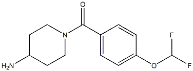 1-{[4-(difluoromethoxy)phenyl]carbonyl}piperidin-4-amine