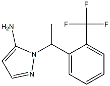 1-{1-[2-(trifluoromethyl)phenyl]ethyl}-1H-pyrazol-5-amine Structure