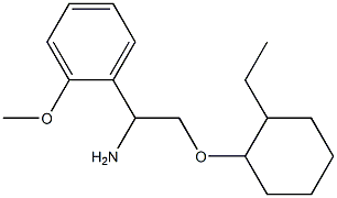 1-{1-amino-2-[(2-ethylcyclohexyl)oxy]ethyl}-2-methoxybenzene Structure