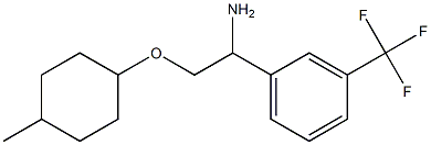 1-{1-amino-2-[(4-methylcyclohexyl)oxy]ethyl}-3-(trifluoromethyl)benzene,,结构式