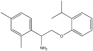 1-{1-amino-2-[2-(propan-2-yl)phenoxy]ethyl}-2,4-dimethylbenzene Structure