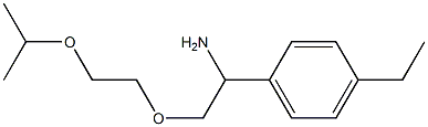  1-{1-amino-2-[2-(propan-2-yloxy)ethoxy]ethyl}-4-ethylbenzene