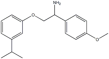 1-{1-amino-2-[3-(propan-2-yl)phenoxy]ethyl}-4-methoxybenzene Structure