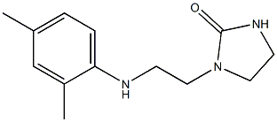 1-{2-[(2,4-dimethylphenyl)amino]ethyl}imidazolidin-2-one 化学構造式