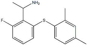 1-{2-[(2,4-dimethylphenyl)sulfanyl]-6-fluorophenyl}ethan-1-amine