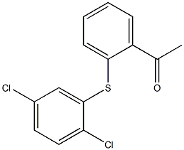 1-{2-[(2,5-dichlorophenyl)sulfanyl]phenyl}ethan-1-one Struktur