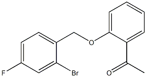 1-{2-[(2-bromo-4-fluorophenyl)methoxy]phenyl}ethan-1-one|