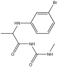 1-{2-[(3-bromophenyl)amino]propanoyl}-3-methylurea 化学構造式