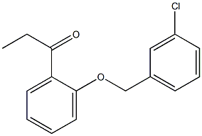 1-{2-[(3-chlorophenyl)methoxy]phenyl}propan-1-one