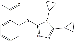 1-{2-[(4,5-dicyclopropyl-4H-1,2,4-triazol-3-yl)sulfanyl]phenyl}ethan-1-one