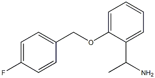 1-{2-[(4-fluorobenzyl)oxy]phenyl}ethanamine Structure