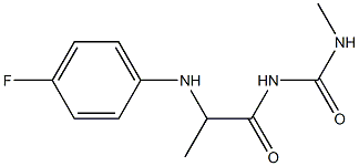 1-{2-[(4-fluorophenyl)amino]propanoyl}-3-methylurea