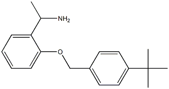1-{2-[(4-tert-butylphenyl)methoxy]phenyl}ethan-1-amine Structure