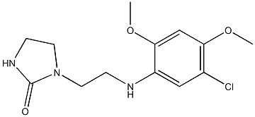 1-{2-[(5-chloro-2,4-dimethoxyphenyl)amino]ethyl}imidazolidin-2-one 结构式