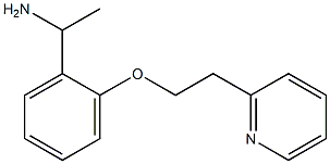 1-{2-[2-(pyridin-2-yl)ethoxy]phenyl}ethan-1-amine Structure