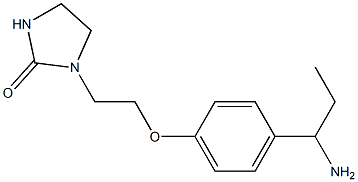 1-{2-[4-(1-aminopropyl)phenoxy]ethyl}imidazolidin-2-one Structure