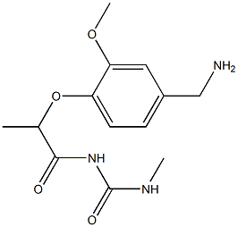 1-{2-[4-(aminomethyl)-2-methoxyphenoxy]propanoyl}-3-methylurea