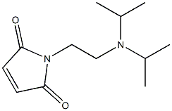 1-{2-[bis(propan-2-yl)amino]ethyl}-2,5-dihydro-1H-pyrrole-2,5-dione 化学構造式