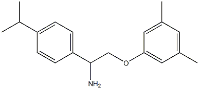 1-{2-amino-2-[4-(propan-2-yl)phenyl]ethoxy}-3,5-dimethylbenzene Struktur