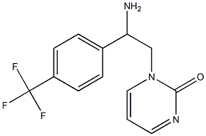 1-{2-amino-2-[4-(trifluoromethyl)phenyl]ethyl}-1,2-dihydropyrimidin-2-one Structure