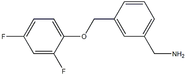 1-{3-[(2,4-difluorophenoxy)methyl]phenyl}methanamine 结构式