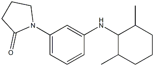 1-{3-[(2,6-dimethylcyclohexyl)amino]phenyl}pyrrolidin-2-one Structure