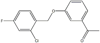 1-{3-[(2-chloro-4-fluorophenyl)methoxy]phenyl}ethan-1-one Structure