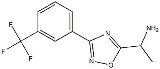 1-{3-[3-(trifluoromethyl)phenyl]-1,2,4-oxadiazol-5-yl}ethan-1-amine Structure