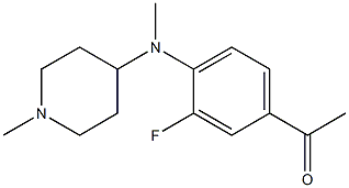 1-{3-fluoro-4-[methyl(1-methylpiperidin-4-yl)amino]phenyl}ethan-1-one|