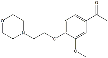 1-{3-methoxy-4-[2-(morpholin-4-yl)ethoxy]phenyl}ethan-1-one Structure