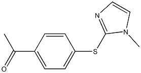 1-{4-[(1-methyl-1H-imidazol-2-yl)sulfanyl]phenyl}ethan-1-one,,结构式
