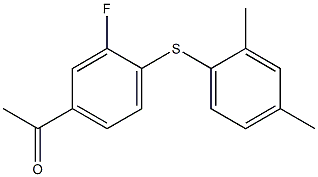 1-{4-[(2,4-dimethylphenyl)sulfanyl]-3-fluorophenyl}ethan-1-one